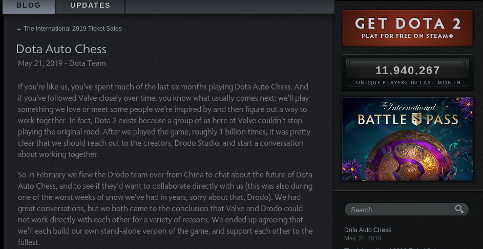 Valveが語るDOTA AUTO CHESSとスタンドアロン版の開発について