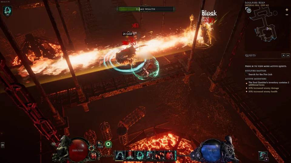 『Last Epoch』ダンジョン「Soulfire Bastion」簡易解説。報酬部屋でギャンブルだ～！
