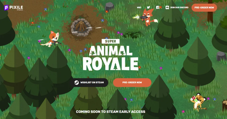 バトロワ界のどうぶつの森「super animal royale」が今月中にSteam配信予定