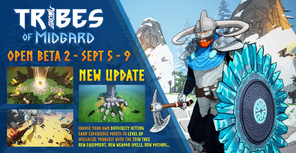 北欧神話Coopゲーム「Tribes of Midgard」オープンベータ 2開始
