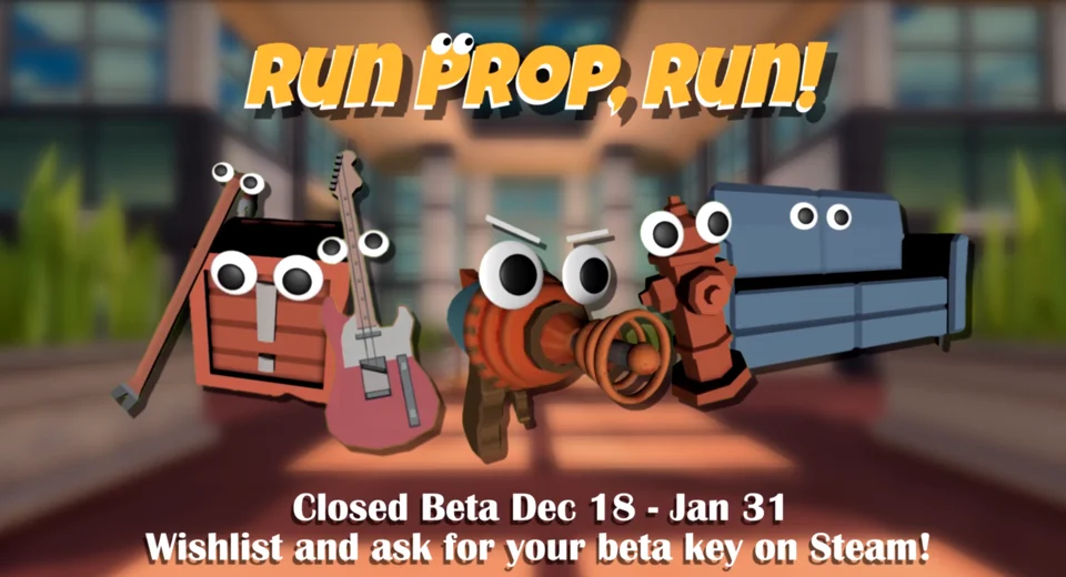 変装して隠れろ「Run Prop, Run!」 クローズドベータテスト開始