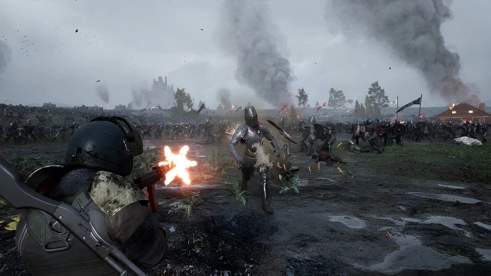 中世イングランドに現代兵器を持ち込む『Kingmakers』がSteamでプレイテスト受付中。数千のAI兵士が戦う戦場をアサルトライフルと攻撃ヘリで書き換える、4人協力対応